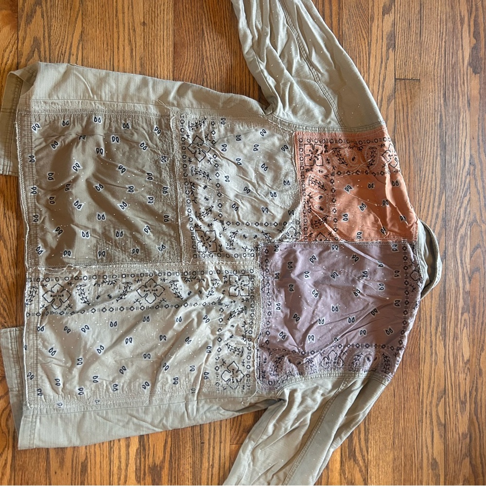We The Free Multicolor Patchwork Trench Coat